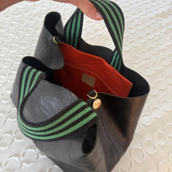 Clare V Black leather tote - Picture 1 of 3